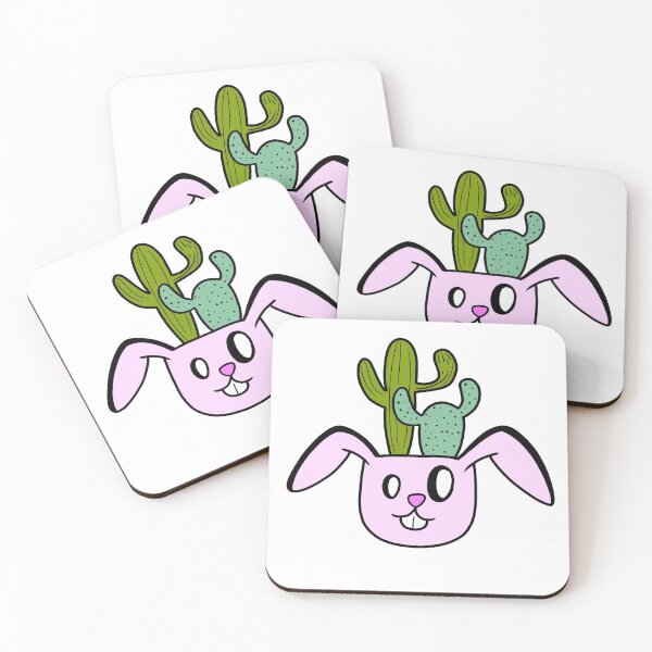 Aperçu de l'œuvre Lapin de cactus mignon et drôle créée et vendue par piastrelli.