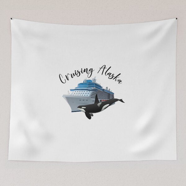 Item preview, Cruising Alaska Orca Ship designed and sold by ColorFlowArt.