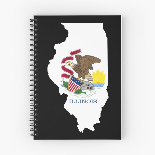 Item preview, Illinois Map Flag designed and sold by marosharaf.