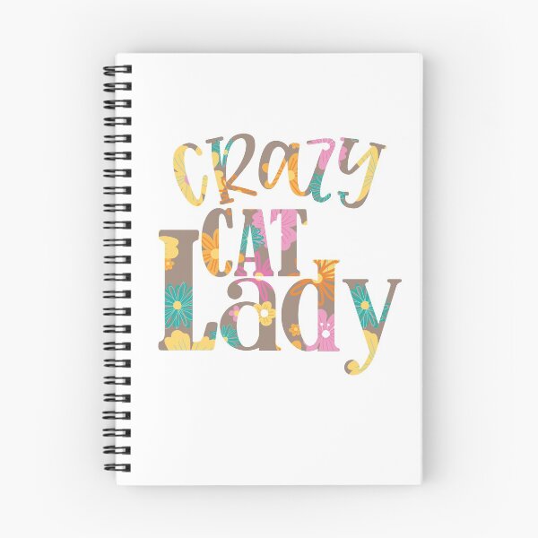 Item preview, Retro Floral Crazy Cat Lady designed and sold by Bliss Find And Design.