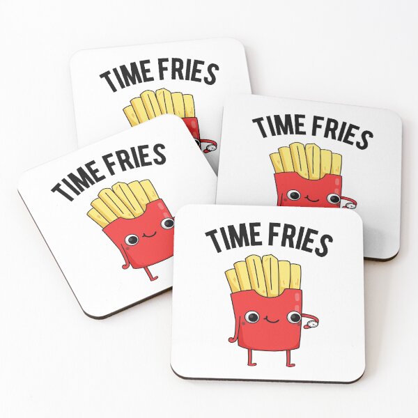 Item preview, Time Fries Funny French Fries Puns  designed and sold by punnybone.