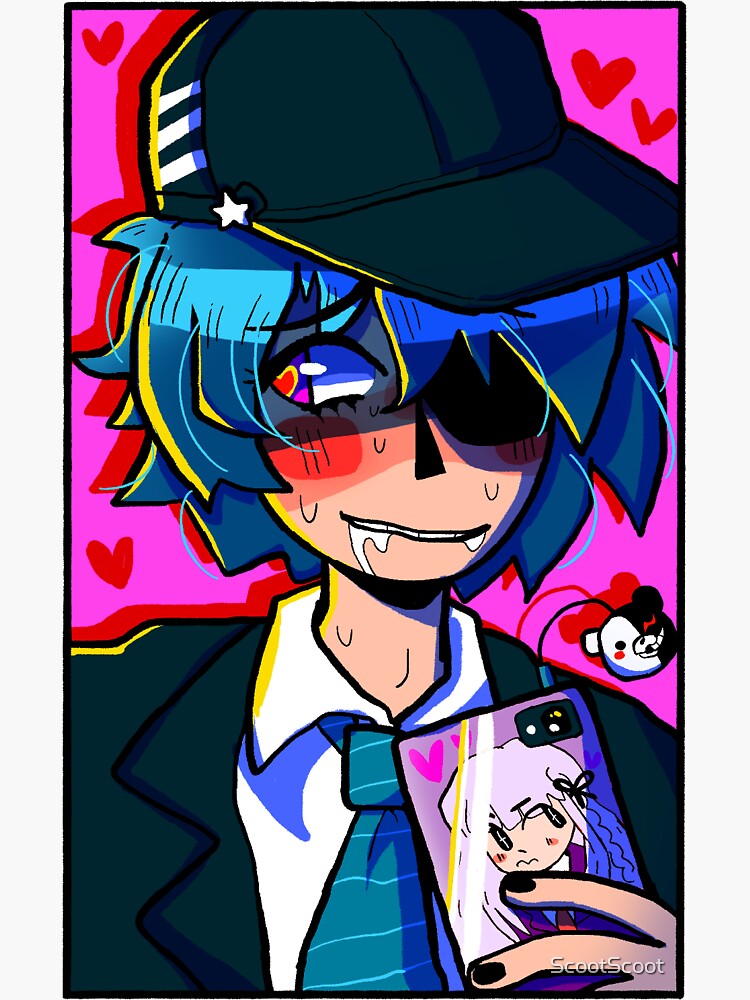 Pregame Shuichi Saihara Sticker Sticker By Scootscoot