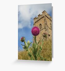 Thistle of the Tor. Greeting Card