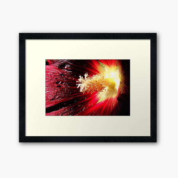 Surface Eruption Framed Art Print