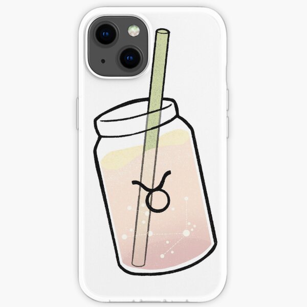 Taurus zodiac sign drink iPhone Soft Case