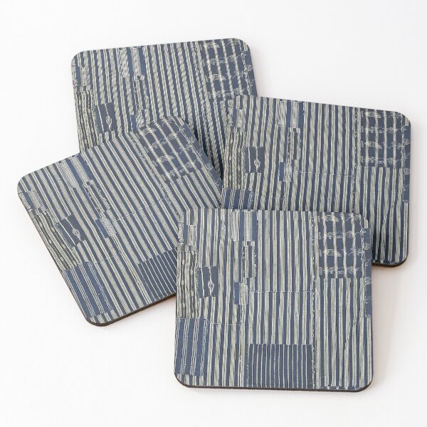 Item preview, Patched Striped Boro Artwork. designed and sold by FuzzyHoney.