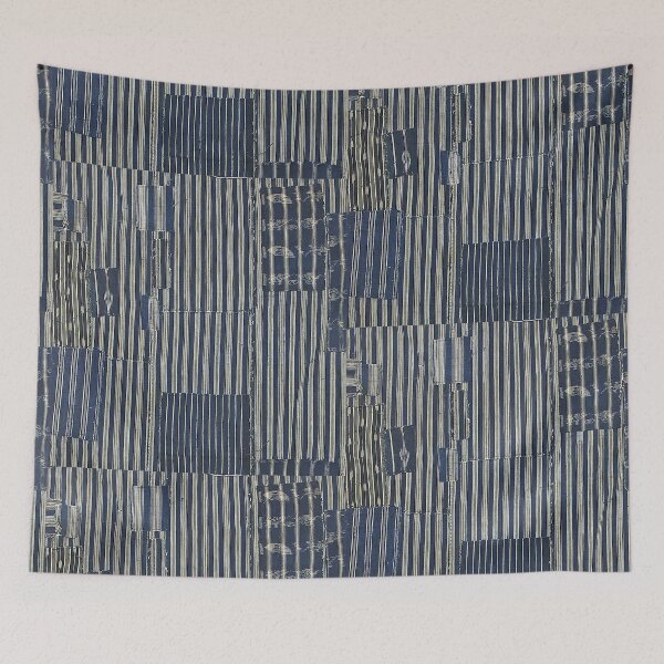 Item preview, Patched Striped Boro Artwork. designed and sold by FuzzyHoney.