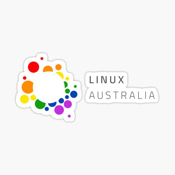 Item preview, Linux Australia LGBTQI+ logo  designed and sold by Linux Australia.