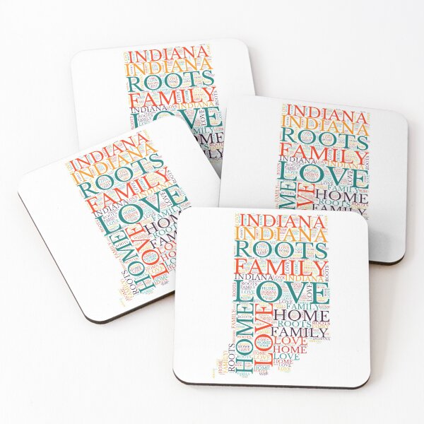 Item preview, Indiana Home, Love, Roots and Family Map designed and sold by marosharaf.