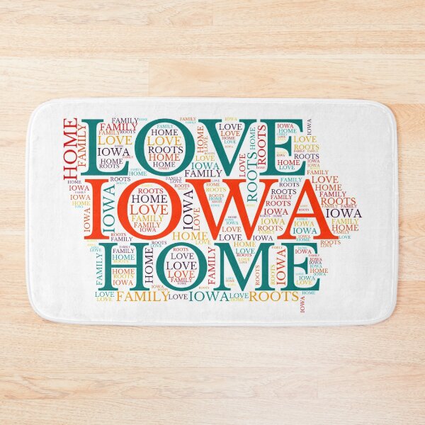 Item preview, Iowa Home, Love, Roots and Family Map designed and sold by marosharaf.