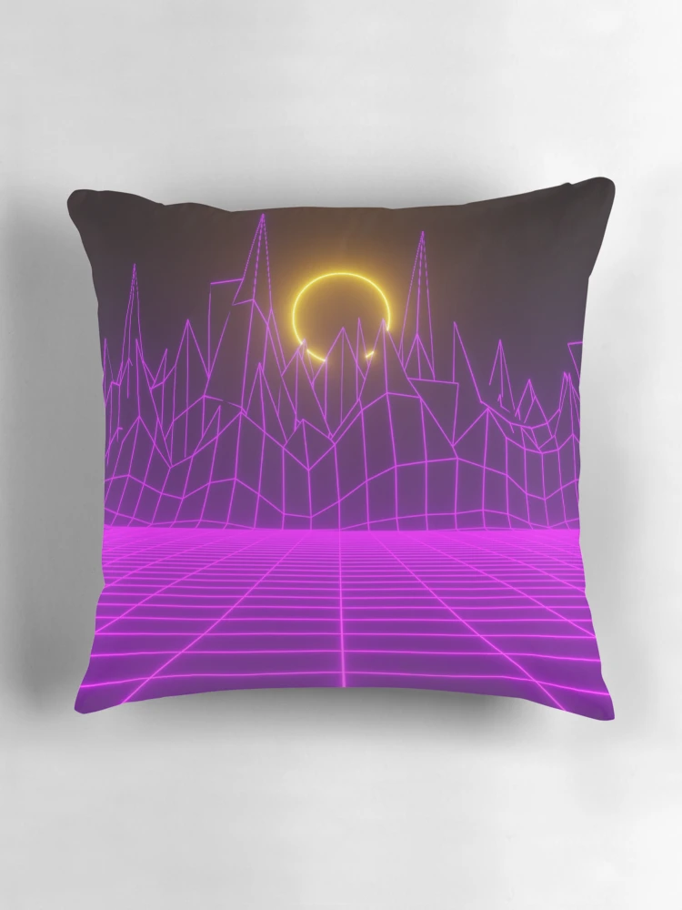 Aperçu 3 sur 4. Coussin avec l'œuvre Simple waves créée et vendue par Riday.