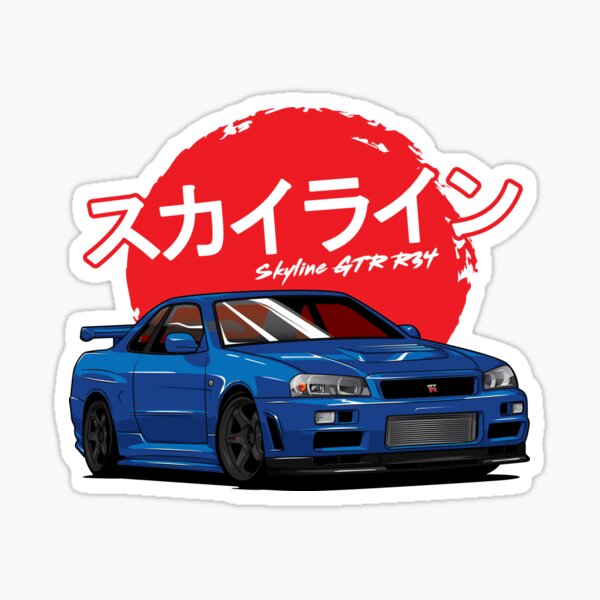 Nismo logo X 2 Sticker Decal Nissan JDM Drift Skyline GTR 200SX self adhesive 