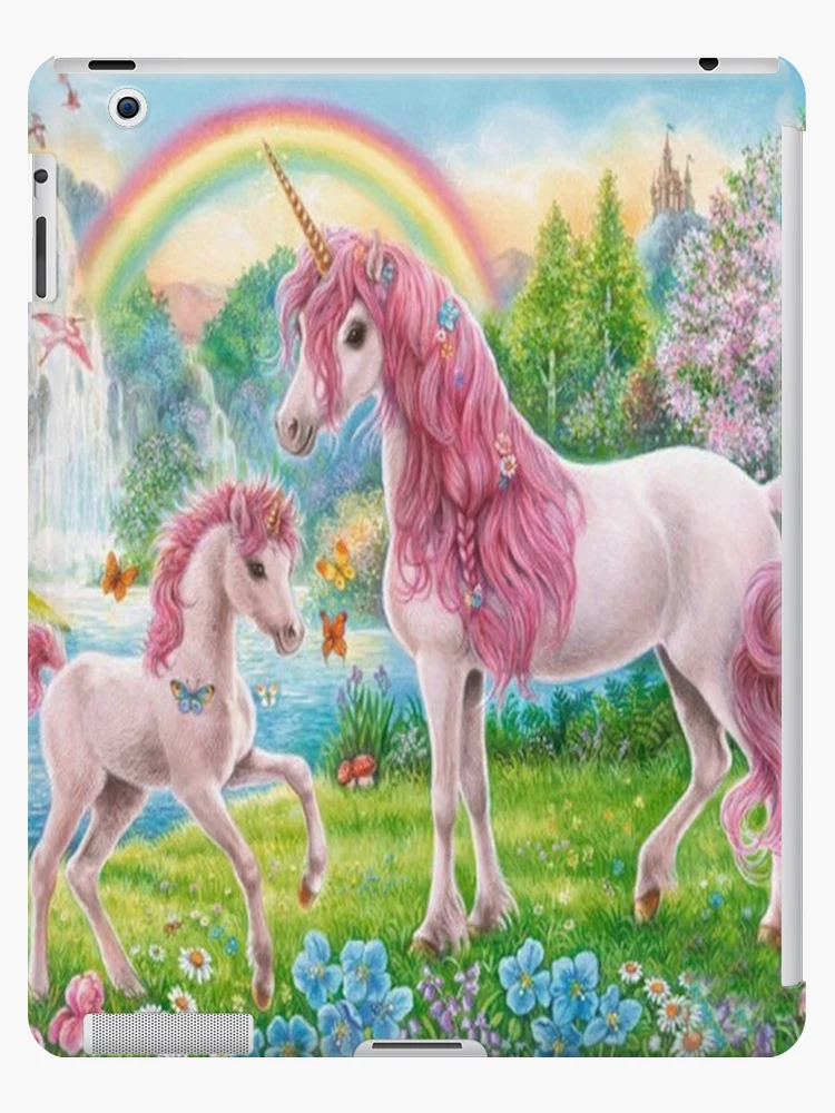 Pink and White Rainbow Mane Kissing Sacred Unicorns Salt And Pepper Sh–  Ebros Gift