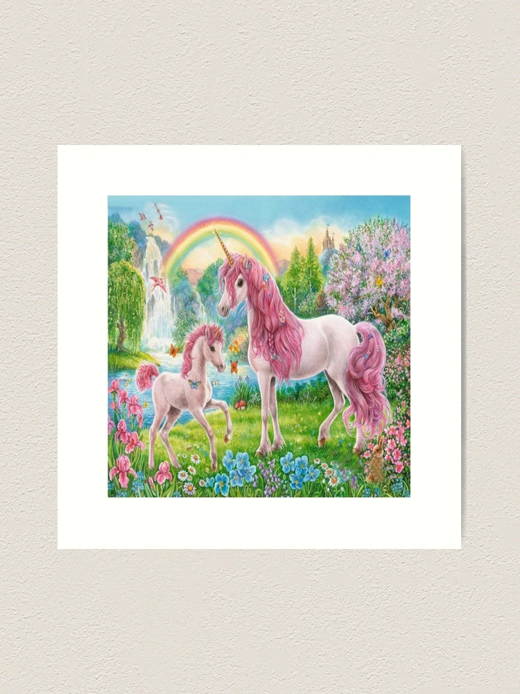 Cute Rainbow Unicorn, Safari nursery prints, Baby (2480588)