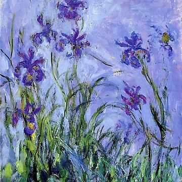 Artwork thumbnail, Claude Monet : Lilac Irises 1914 by PureVintageLove