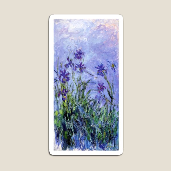 Claude Monet : Lilac Irises 1914 Magnet