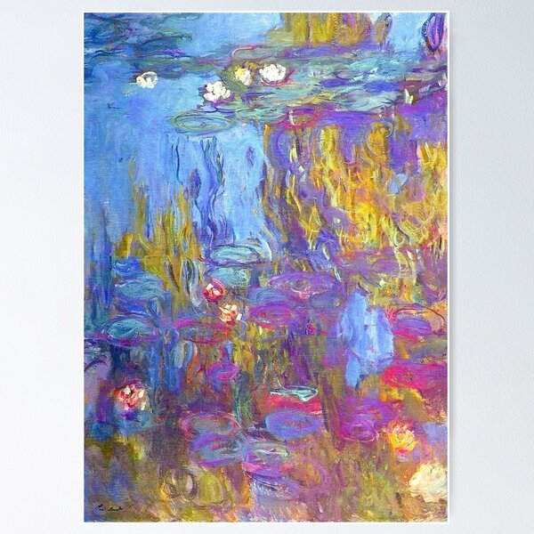 Item preview, Water Lilies Monet colorful designed and sold by PureVintageLove.