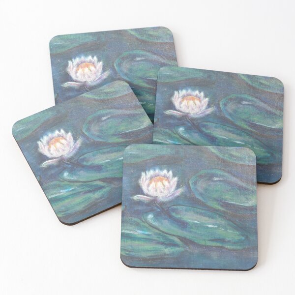 Item preview, JewelBox Art White Lilypond Detail 3 designed and sold by Jewelboxart.