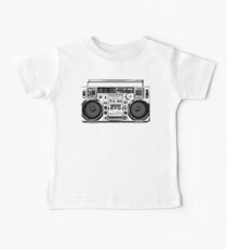 Alte Schule Boombox Kunst Baby T-Shirt