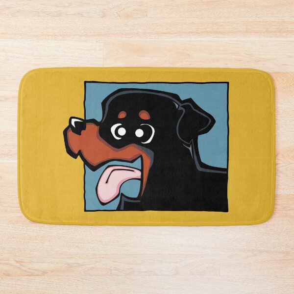 Item preview, Rottweiler (Face) YELLOW BG designed and sold by TheChicken.