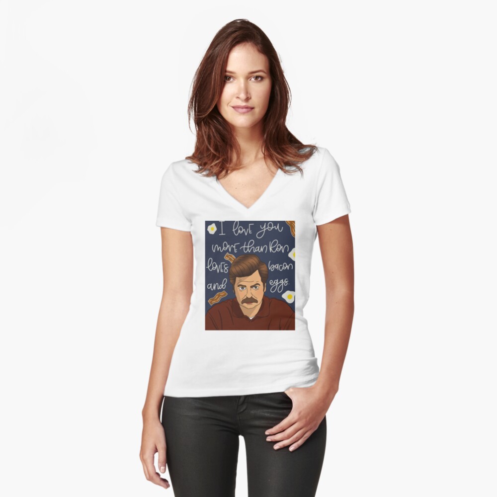 Item preview, Fitted V-Neck T-Shirt designed and sold by Artsyalison.