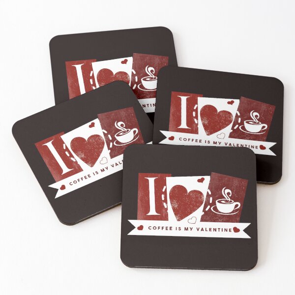 Item preview, Coffee is my Valentine designed and sold by ElenaDanilo.