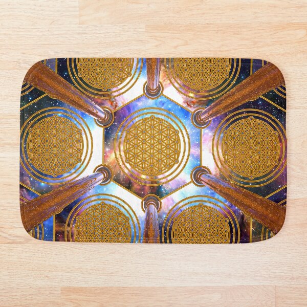 Flower of life Healing Code Bath Mat