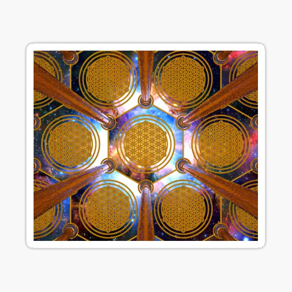 Flower of life Healing Code Sticker