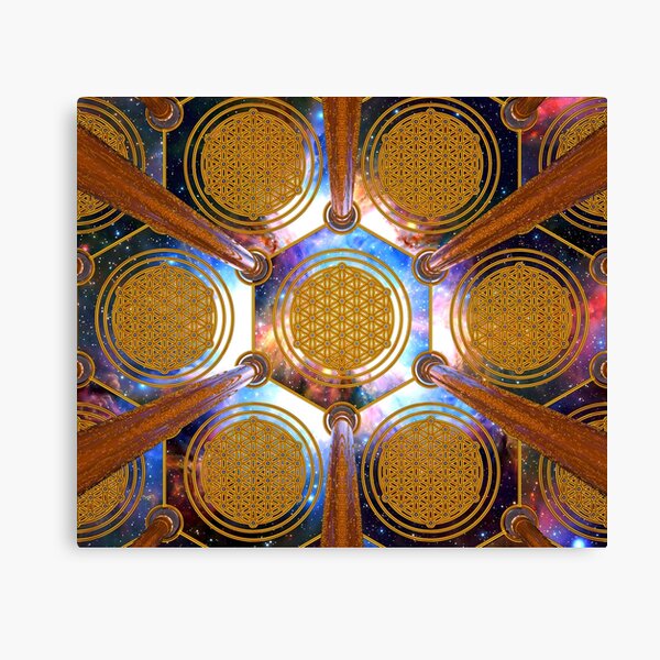 Flower of life Healing Code Canvas Print