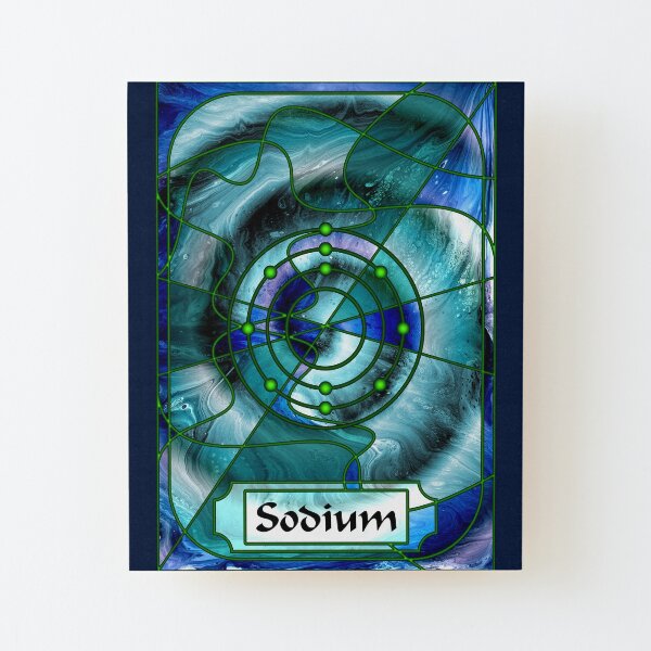 Element 11: Sodium Wood Mounted Print