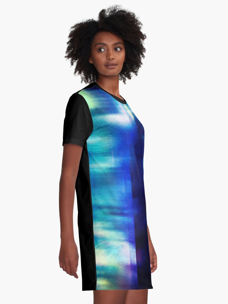 Alternate view of let's hear it for the vague blur Graphic T-Shirt Dress