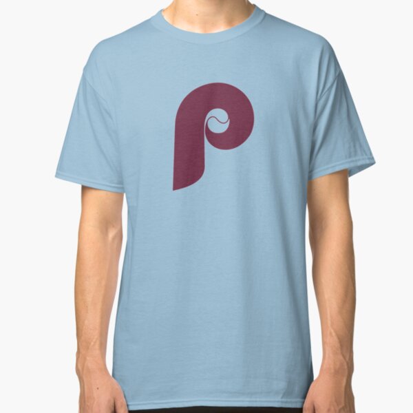 Retro Philadelphia Phillies Baseball - Maroon Powder Blue Classic T-Shirt