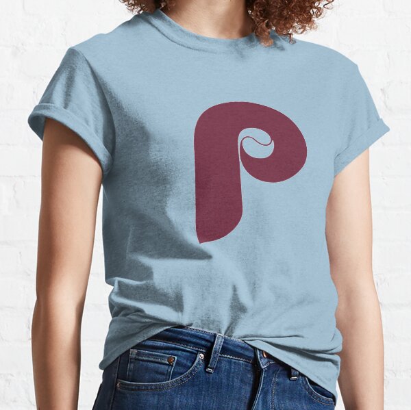 Retro Philadelphia Phillies Baseball - Maroon Powder Blue Classic T-Shirt