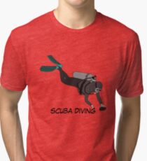 scuba diving Tri-blend T-Shirt