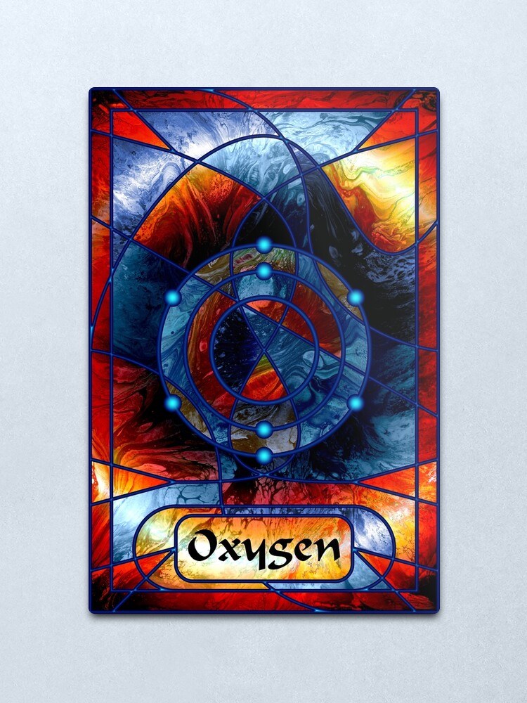 Alternate view of Element 8: Oxygen Metal Print