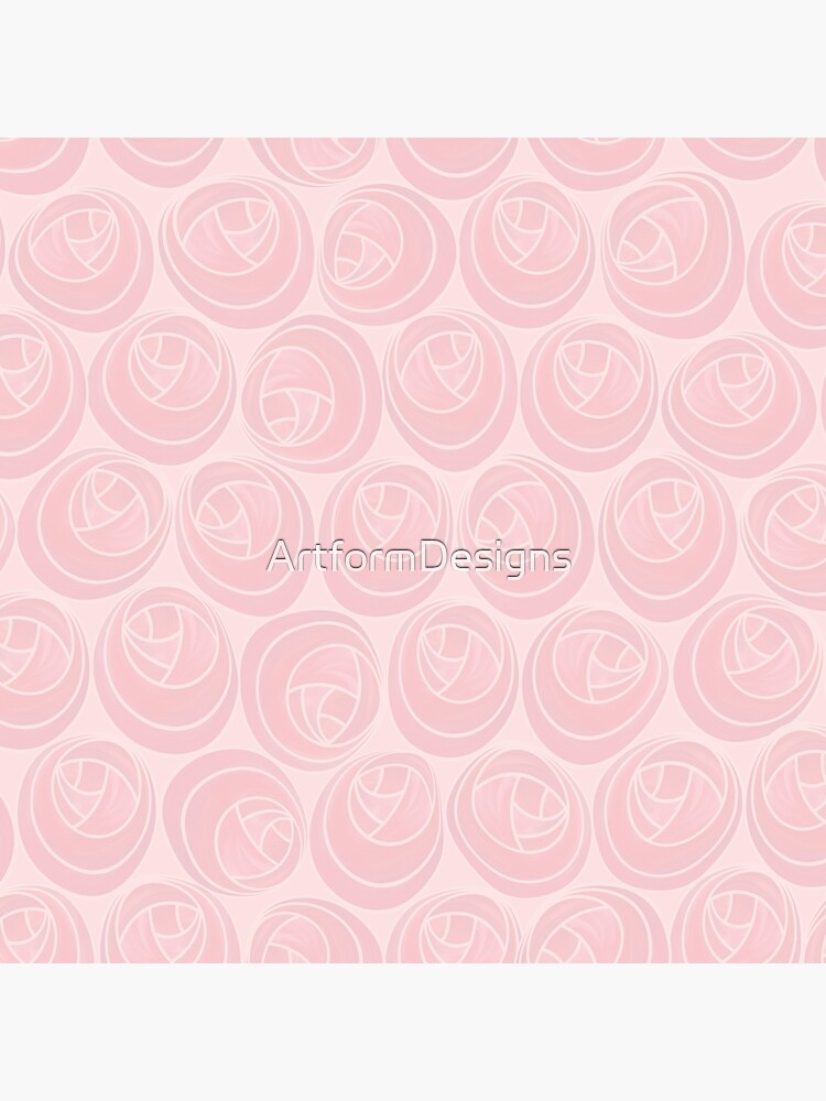 "Art Nouveau Mackintosh Roses Pattern in Pink" Throw Pillow for Sale by ...