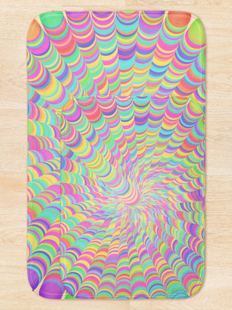 Alternate view of Random Color Generation Bath Mat