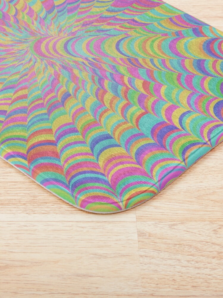 Alternate view of Random Color Generation Bath Mat