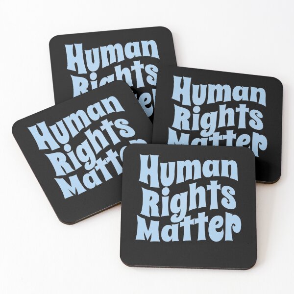 Item preview, Human Rights Matter (Inspirational and Motivational Political Quote • Vintage Classic 70's Look) designed and sold by SassyClassyMe.