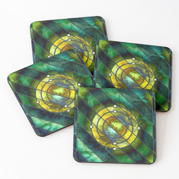 Element 6: Carbon Coasters (Set of 4)
