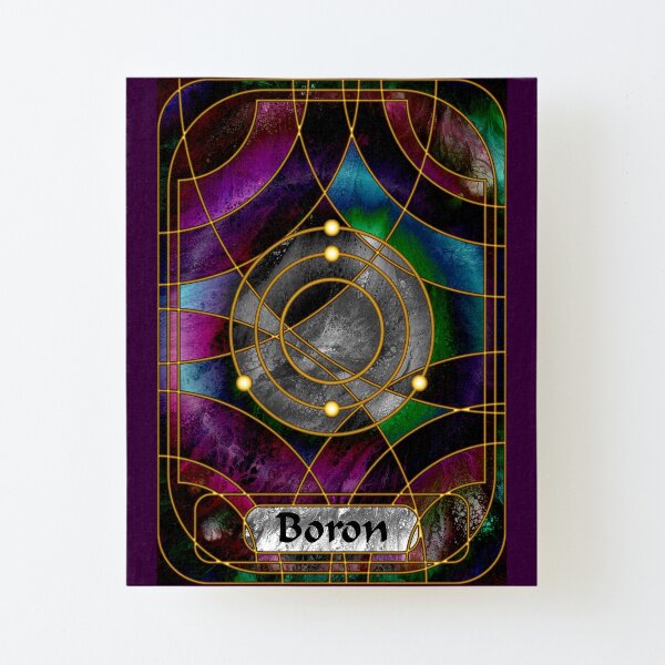Element 5: Boron Canvas Mounted Print