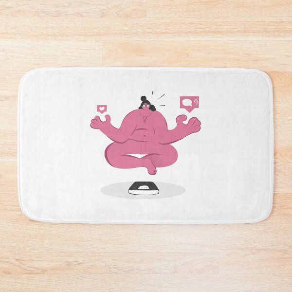 Item preview, Print with a meditating feminist on social networks designed and sold by Alexey Medvedev.