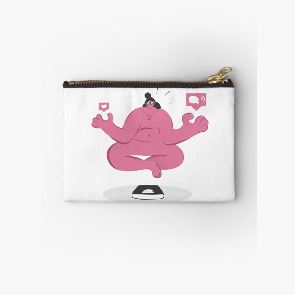 Item preview, Print with a meditating feminist on social networks designed and sold by Alexey Medvedev.