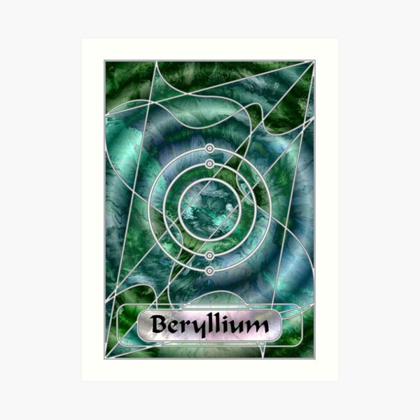 Element 4: Beryllium Art Print