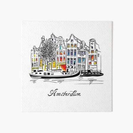 Amsterdam Art Board Print