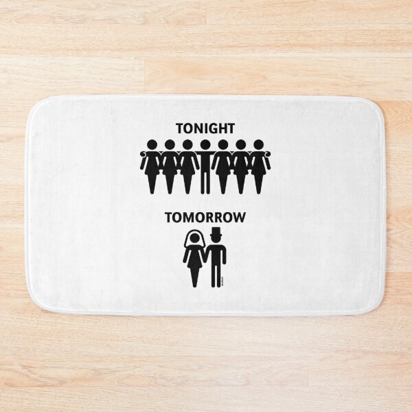 Item preview, Tonight – Tomorrow (Stag Night / Bachelor Party / Groom / Black) designed and sold by MrFaulbaum.