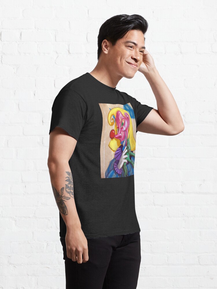 Thumbnail 5 of 7, Classic T-Shirt, Dori Clown with three eyed doggy designed and sold by RetinalKandy.