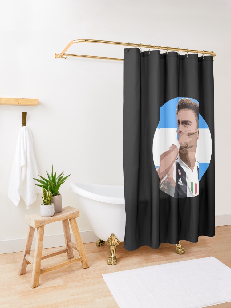 Alternate view of Paulo Dybala - Argentinian Football Player Shower Curtain