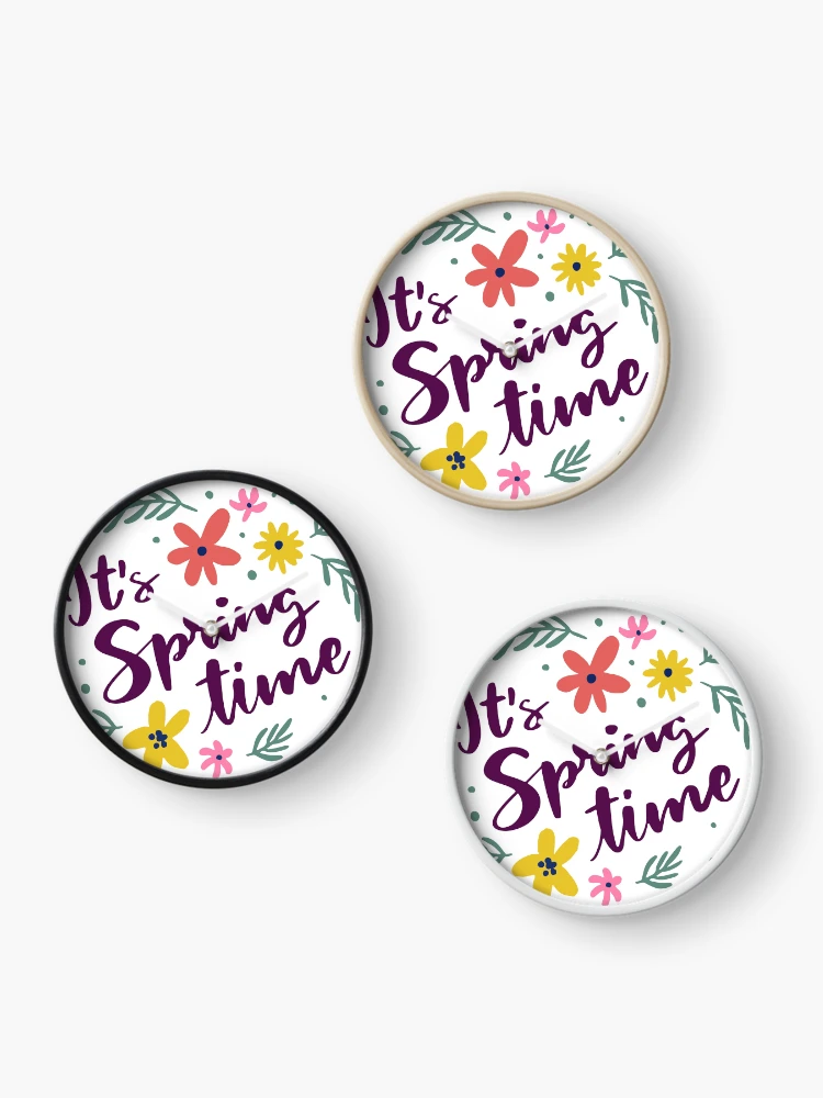 Thumbnail 3 of 4, Clock, Its Spring Time designed and sold by Moindo.