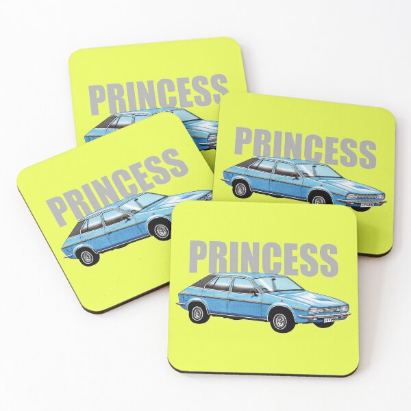 Item preview, British Leyland Princess on yellow with text designed and sold by Retroblast.